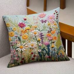 Shein Vintage Floral Throw Pillow Cushion Cover