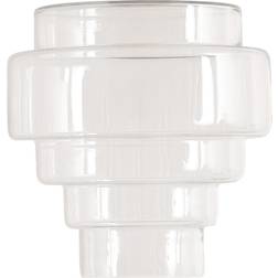 ValueLights Lane 5 Tier Layered Glass Ceiling Light Shade 24.5 x 23.5 x 23.5 cm Pendant Lamp