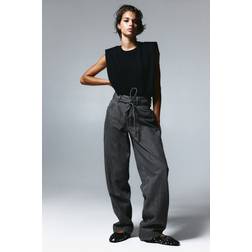 H&M Super Baggy Low Jeans - Mørkegrå