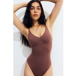 H&M Firm Shape Sculpting Thong Body - Braun