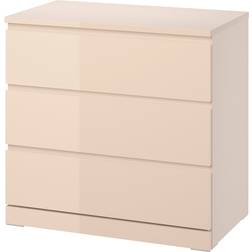 IKEA Malm Light Orange/High Gloss Kommode 80x78cm