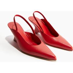 Gia Borghini Helena Wedge Slingback Sandal - Radiant Red