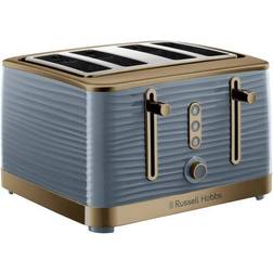Russell Hobbs Inspire 4 Slice Grey Brass