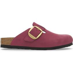 Birkenstock Boston Big Buckle Nubuck Leather - Berry Crush