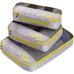 Go Travel Triple Packing Cubes Set of 3 - Yellow