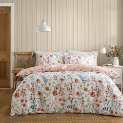 Dunelm Foxley Ditsy Duvet Cover Orange (200x200cm)