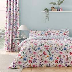 Dunelm Foxley Ditsy Duvet Cover Pink (200x200cm)