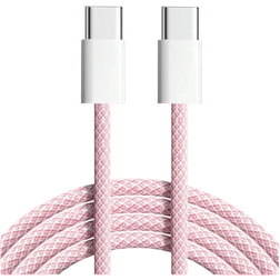 Shein 60W 5A USB C - USB C M-M Pink 1m