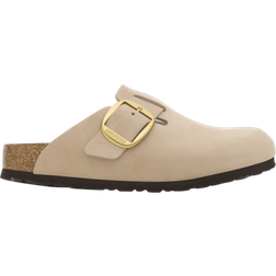 Birkenstock Boston Big Buckle Nubuck Leather - Sandcastle