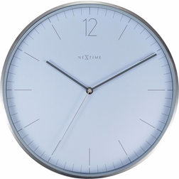 Nextime Essential Silver/White Wall Clock 34cm