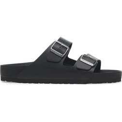 Birkenstock Arizona Leather Two-Strap Sandals - Black