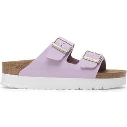 Birkenstock Arizona Flex Platform Birkibuc Two-Strap Sandals - Crocus