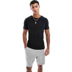 Jack & Jones Svart Muscle T-Shirt Svart