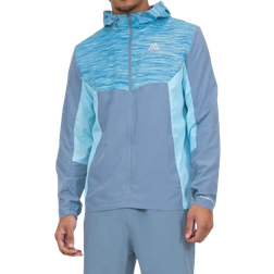 Montirex Trail Windbreaker - Slate Blue/Neon Blue Multi
