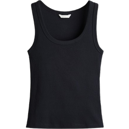 H&M Ribbed Tank Top - Navy Blue