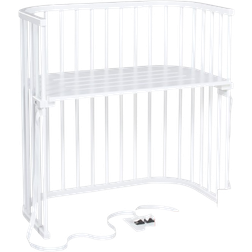 Babybay Boxspring Bed White Varnished 21.3x37.8"