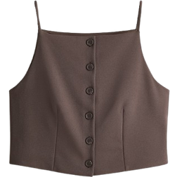 H&M Jersey Waistcoat - Dark Mole