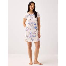 Lindex Nightdress Stars And Moons - Kräm