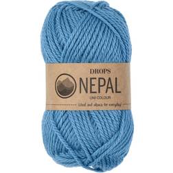 Drops Design Nepal Uni Colour Forget-Me-Not 75m