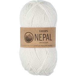 Drops Design Nepal Uni Colour White 75m