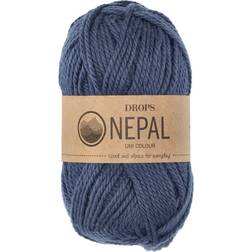 Drops Design Nepal Uni Colour Jeans Blue 75m