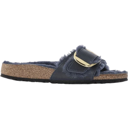 Birkenstock Madrid Big Buckle Shearling Natural Leather Oiled - Midnight