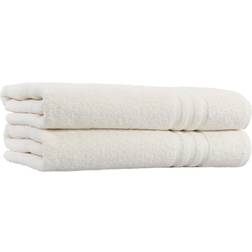 Linum Home Textiles Steeprock Turkish Bath Towel White, Beige (137.2x68.6cm)