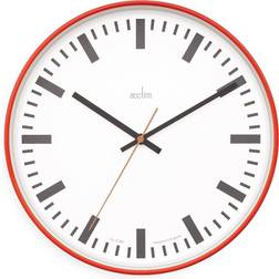 Acctim Victor Bright Station Red Wall Clock 30cm