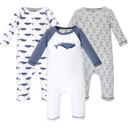 Touched By Nature Coveralls 3-pack - Blue Whale
