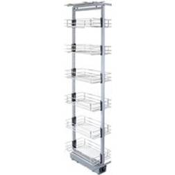 Kukoo Pull Out Kitchen Larders Soft Close - Silver