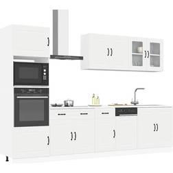 vidaXL 7 Piece Kitchen Cabinet Set Kalmar White Engineered Wood