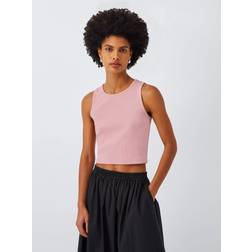 John Lewis Anyday Racerback Cropped Vest Top
