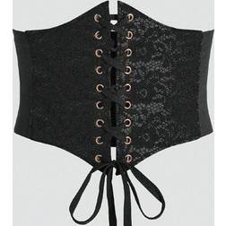 Shein Women's Black Sexy Lace Waist Cincher - Black