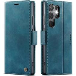 GANGXUN Retro Leather Wallet Case Samsung Galaxy S23 Ultra