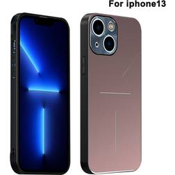 Tianfu iPhone 13 Rose Gold Metal Back Plate Case