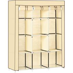 Rebrilliant Chittening 125cm Clothes Storage System Beige Wardrobe