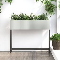vidaXL Hævet Havebede 100x26x82 cm Galvaniseret Stål Højbed