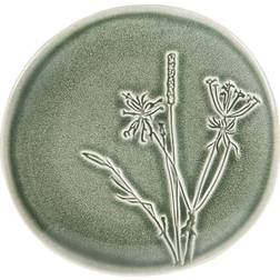 Sage Embossed Decal Green Side Plate Dinner Plate
