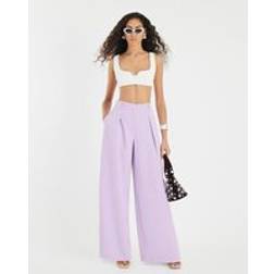 River Island Womens Purple Wide Leg Trousers