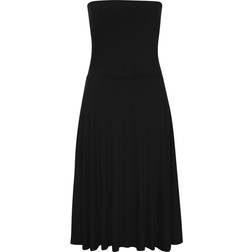 Lascana Strandkleid Damen Single Jersey - Schwarz