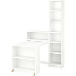 IKEA Billy Reol Kombineret Klapbord 120x202 cm Reolsystem