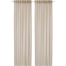 IKEA Hällebräcka Tynde Gardiner 2 Stk Lys Beige 145x250 cm