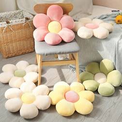 Shein Colorful Flower Plush 35cm Scatter Cushion