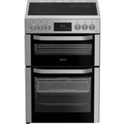 Hotpoint HDE6VDCASX 60cm Double Oven Electric Cooker
