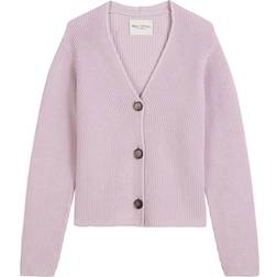 Marc O'Polo V-Neck-Cardigan Relaxed Fit Strickjacke - Lavender