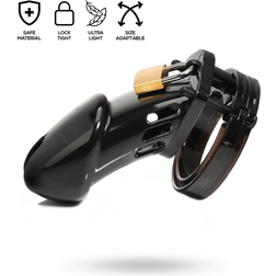 LateToBed Chastity Cage Long Black
