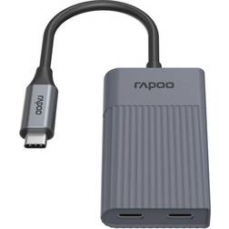 Rapoo USB-C Hub Adapter Grau