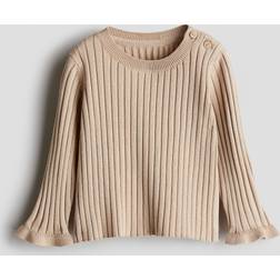 H&M Baby Rib-knit Jumper - Beige