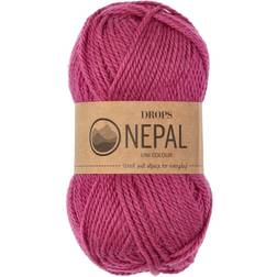 Drops Design Nepal Uni Colour Raspberry Rose 75m