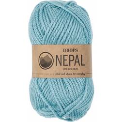 Drops Design Nepal Uni Colour Aqua Blue 75m
